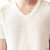 蘭菁 2015夏款韩版修身男士透气针织体恤衫 英伦时尚刺绣半截袖潮男百搭纯色短袖JD-B363-T04(米白色 M)第3张高清大图