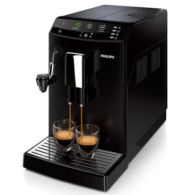 飞利浦（PHILIPS ）全自动意式咖啡机 HD8824/07 家用商用 现磨豆自动奶泡器 黑色