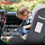 pouch婴儿安全座椅0-4-6岁新生儿宝宝便携式儿童安全座椅汽车用Q18(侧翼加强黑)第5张高清大图