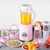 金正JZM-2506料理机多功能家用婴儿辅食机宝宝搅拌机绞肉榨果汁(粉色)第2张高清大图