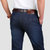 127春夏新款战地吉普AFS JEEP弹力直筒牛仔裤 男士中腰牛仔长裤(深蓝色 30)第4张高清大图