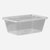 长方形一次性餐盒塑料外卖打包盒子加厚透明保鲜快餐便当饭盒带盖第5张高清大图