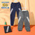 Skechers斯凯奇新款男童运动裤儿童长裤中大童时尚潮L320B151(中世纪蓝 XL)第5张高清大图