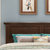 皮耐迪 美式乡村 全实木床1.8米 双人橡木床1.5米卧室家具(胡桃色（框架排骨架床板） 床+床头柜*2)第5张高清大图