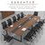 DF现代简约会议桌板式办公桌DF-T400洽谈钢架桌(1400*4000*760mm)第5张高清大图
