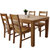 现代简约小户型餐桌白蜡木原木餐桌北欧餐桌全实木餐桌椅组合包邮(CZ127+YZ290(一桌四椅） 默认)第5张高清大图