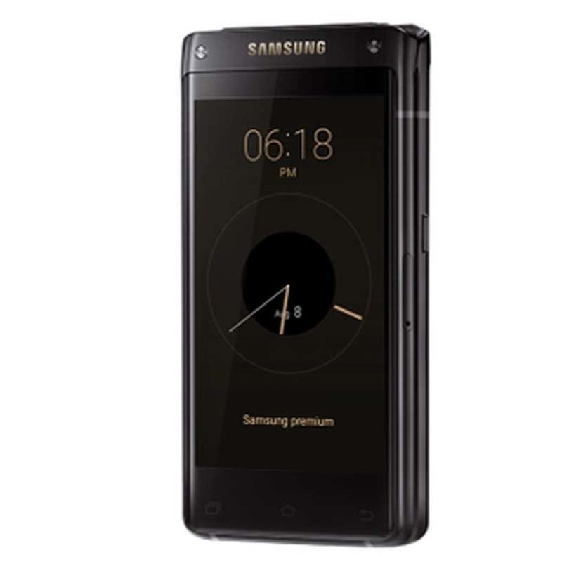 三星sm-g9298领航旗舰八翻盖商务手机大器5智能4g(臻尚黑(黑色)