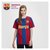巴塞罗那足球俱乐部官方商品丨巴萨球迷球衣T恤 梅西德容印号签名(桔色 L)第5张高清大图