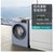 西门子（SIEMENS）全自动变频滚筒洗衣机10公斤大容量家用热风智能洗烘一体机WN54A1X40W(银色 WN54A1X40W)第5张高清大图