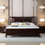 银卧新中式实木床1.8米 现代中式双人床1.5米橡胶木主卧婚床(黑檀色 定金单拍不发货)第2张高清大图