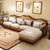 亚格林 美式 沙发 客厅皮质沙发美式实木大小户型沙发组合(皮布两用款 双扶手单人位)第3张高清大图
