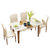 银卧餐桌 伸缩餐桌椅组合 北欧简约小户型 实木餐桌 原色 一桌4椅(白色 单张餐桌)第5张高清大图