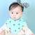牛奶朋友宝宝小樱桃卡通时尚双面三角巾点点口水巾围兜韩版(均码（6-36个月） 粉红色)第4张高清大图