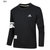 Adidas 16新款 男子针织休闲卫衣 运动套头衫(黑色)第4张高清大图