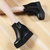冬季英伦马丁靴短筒新款短靴秋冬季女鞋靴子LK-A1862(黑色 35)第5张高清大图