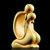 【简爱】黄杨木摆件木雕刻圆雕人体性感女神手把件人物工艺品第3张高清大图