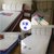 【京好】皮艺软床 现代简约环保实木双人床  婚床家具A101(米白色皮床+两床头柜 1.5*2米规格)第5张高清大图