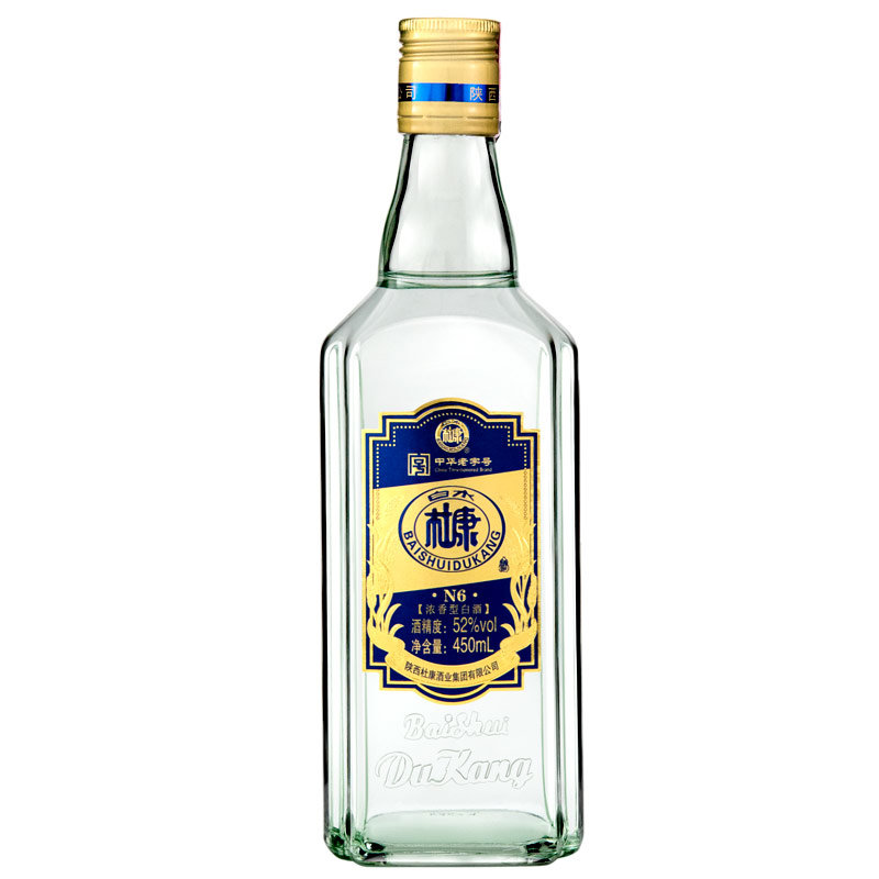 白水杜康 n6 52度 450ml单瓶 浓香型白酒(整箱)