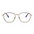 AA99防蓝光老花镜女款防辐射眼镜手机电脑老视护目镜一副精装A07A(【蓝光阻隔】亮金色A0701A 150度 建议50-54岁)第2张高清大图