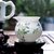 南帝景德镇陶瓷手绘功夫茶具套装含茶杯 茶壶 五彩山竹第3张高清大图