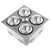 奥普(AUPU) 浴霸 纯平四灯灯暖型 换气 照明 适配多种吊顶 FDP5010D银色第4张高清大图
