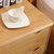 亚格林 北欧 床头柜现代简约全橡胶木实木色整装收纳储物卧室(胡桃色 420*400*500)第5张高清大图