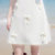 阿琳家201夏季新款韩版女装修身气质露肩小礼服一字肩连衣裙裙子(乳白色)(L)第5张高清大图
