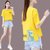 短袖t桖女宽松时尚打底衫今年流行韩版卡通印花上衣(白色 2XL 130-145斤)第5张高清大图