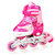 迪士尼八轮全闪光耐磨PU轮套装旱冰鞋轮滑鞋11006(粉色 27-30)第3张高清大图