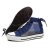 回力新款格纹高帮女休闲运动鞋帆布鞋(蓝色 35)第4张高清大图