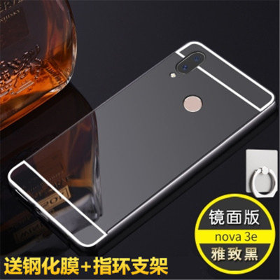 【华为nova3e手机壳镜面边框后盖Nova3e保护