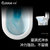 卡贝 抽水普通马桶家用超漩式坐便器卫生间防臭洁具陶瓷座便器(白色（请修改） ZBQ6001M)第2张高清大图