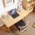 恒兴达 日式北欧全实木书桌现代简约家用台式电脑桌椅抽屉写字台办公桌(定制（胡桃色） 书桌+书椅)第2张高清大图