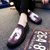 夏天新款韩版潮流男鞋子懒人鞋一脚蹬3D印花图案布鞋透气帆布乐福鞋潮鞋(死神 40)第4张高清大图