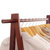 家逸 实木衣帽架挂衣架 落地移动衣架 创意木质卧室衣架(棕色)第5张高清大图