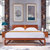 A家 实木床 卧室家具复古新中式实木单人储物高箱床双人床婚床框架床新中式(B款1.8米框架床 单床)第2张高清大图