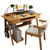 物植 实木书桌电脑桌ZM-03(（键盘款）胡桃色1.2米单桌)第5张高清大图