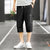 卡郎琪 2020年夏装韩流风格特惠新品时尚运动休闲系列舒适潮男式七分短裤 KXP-K166(黑色 L)第2张高清大图