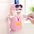 懒人自动挤牙膏器 创意壁挂牙刷架情侣洗漱套装漱口杯牙杯(粉色-挎包少女)第4张高清大图