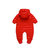 Oissie 奥伊西 0-2岁宝宝羽绒连体衣婴儿连脚连帽羽绒服(80厘米（建议6-12个月） 大红)第2张高清大图