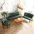 TIMI美式沙发 休闲沙发 简约沙发组合 单人双人三人沙发 客厅沙发组合 美式油蜡皮革沙发(青绿色 单人沙发)第5张高清大图