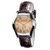 阿玛尼（Armani）女士罗马面两针半皮带手表AR0646(棕色 皮带)第4张高清大图