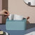 日本AKAW爱家屋桌面抽纸盒客厅家用茶几美穗纸巾盒日式创意简约办公室(蓝色)第4张高清大图