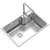 箭牌(ARROW) 厨房304不锈钢水槽 一体成型加厚拉丝 洗菜盆洗碗池水槽(旋影款单槽 默认)第4张高清大图