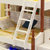 圣肯尼家具 儿童床地中海子母床田园上下铺高低床实木双层床护栏(象牙白 储物梯柜（不单卖）)第4张高清大图
