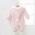 婴儿衣服冬 0-6个月宝宝新生婴儿儿衣服冬天加绒加厚棉衣外出抱衣(浅粉色 90cm)第2张高清大图
