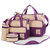 苏克斯新款多功能大容量妈咪包五件套收纳包收纳袋(紫色)第4张高清大图