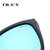 OLEY新款男士铝镁偏振光太阳镜Y0733(黑框冰蓝片 均码)第4张高清大图