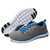 鸿星尔克男鞋夏季新款慢跑步鞋休闲网面运动旅游鞋男学生11114203337(中灰/彩蓝)第5张高清大图