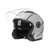 新款电动车头盔冬季保暖头盔骑行双镜片防护帽(浅灰色 成人)第3张高清大图